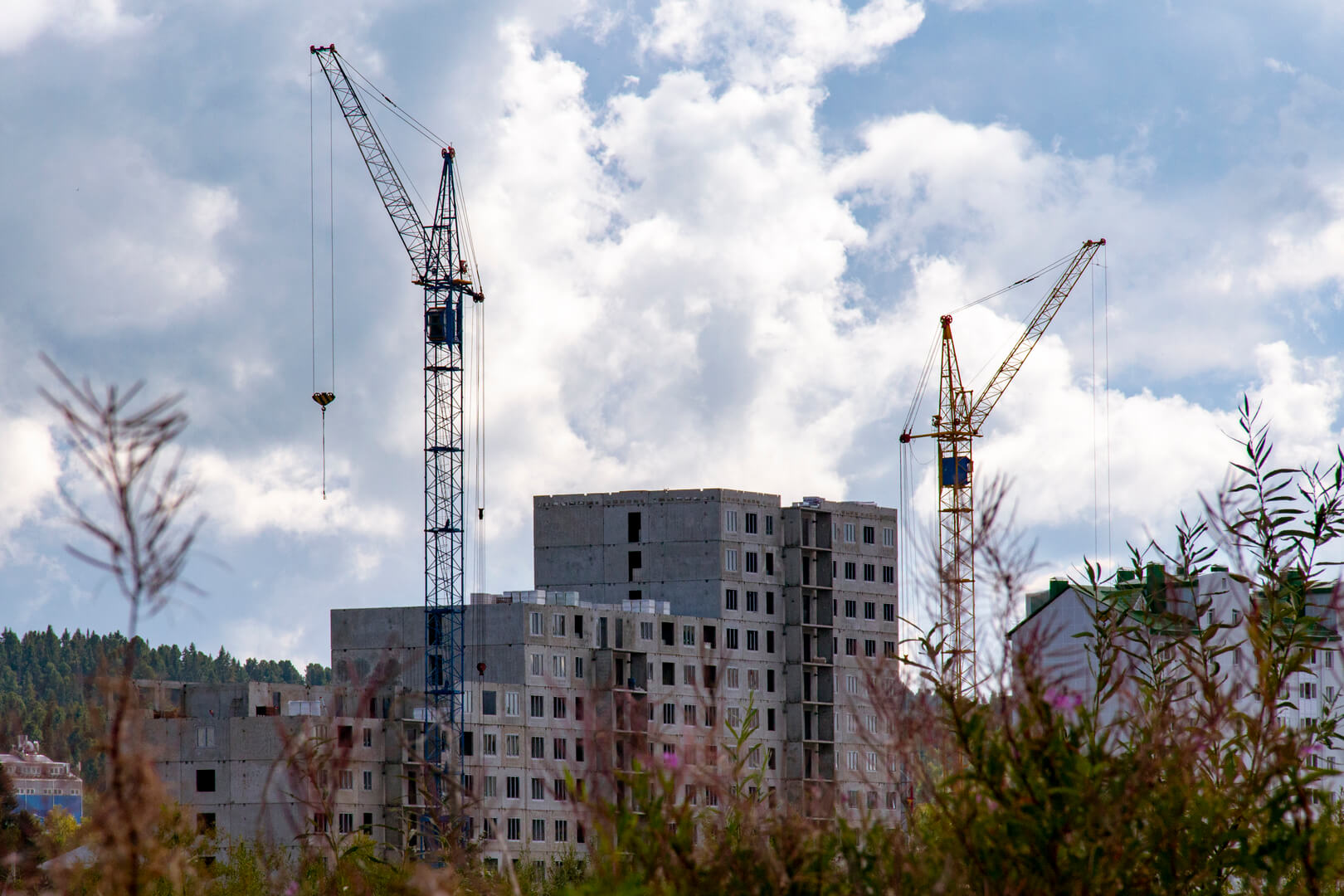 Construction going on for Urbanization